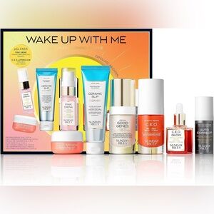 Sunday Riley Wake Up With Me Brightening Morning Skincare Set Brand New in Box